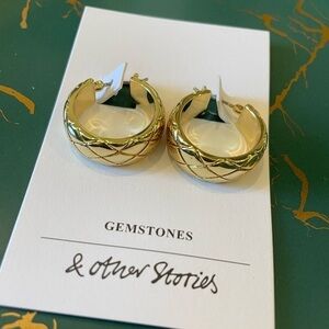 & Other Stories Gold Hoop Earring